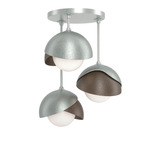 Brooklyn Double Multi Semi Flush Light - Vintage Platinum / Bronze