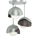 Brooklyn Double Multi Semi Flush Light - Vintage Platinum / Oil Rubbed Bronze