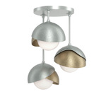 Brooklyn Double Multi Semi Flush Light - Vintage Platinum / Soft Gold