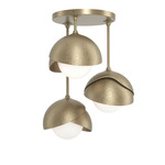 Brooklyn Double Multi Semi Flush Light - Soft Gold / Soft Gold