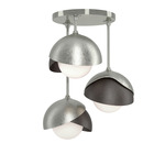 Brooklyn Double Multi Semi Flush Light - Sterling / Oil Rubbed Bronze