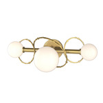 Olympus Bathroom Vanity Light - Modern Brass / Opal