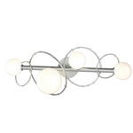 Olympus Bathroom Vanity Light - Vintage Platinum / Opal