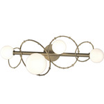 Olympus Bathroom Vanity Light - Soft Gold / Opal