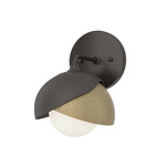 Brooklyn Double Shade Wall Sconce - Oil Rubbed Bronze / Soft Gold