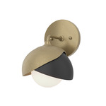 Brooklyn Double Shade Wall Sconce - Soft Gold / Black