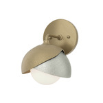 Brooklyn Double Shade Wall Sconce - Soft Gold / Sterling