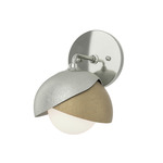 Brooklyn Double Shade Wall Sconce - Sterling / Soft Gold