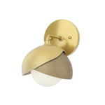 Brooklyn Double Shade Wall Sconce - Modern Brass / Soft Gold