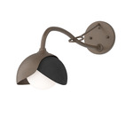 Brooklyn Double Shade Long Arm Wall Sconce - Bronze / Black