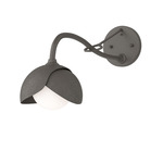 Brooklyn Double Shade Long Arm Wall Sconce - Dark Smoke / Dark Smoke