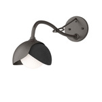 Brooklyn Double Shade Long Arm Wall Sconce - Oil Rubbed Bronze / Black
