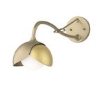 Brooklyn Double Shade Long Arm Wall Sconce - Soft Gold / Modern Brass