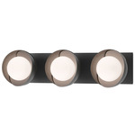 Brooklyn Double Shade Straight Bathroom Vanity Light - Black / Oil Rubbed Bronze