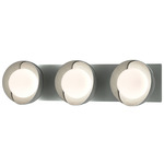 Brooklyn Double Shade Straight Bathroom Vanity Light - Vintage Platinum / Vintage Platinum