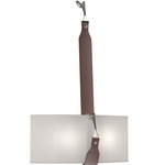 Saratoga Wall Sconce - Polished Nickel / Flax