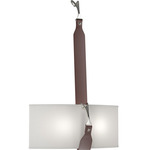 Saratoga Wall Sconce - Polished Nickel / Natural Anna