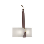 Saratoga Wall Sconce - Antique Brass / Flax