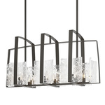 Arc Linear Pendant - Dark Smoke / White Swirl