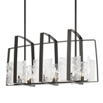 Arc Linear Pendant - Oil Rubbed Bronze / White Swirl