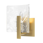 Arc Wall Sconce - Modern Brass / White Swirl