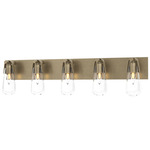 Eos Bathroom Vanity Light - Soft Gold / Clear