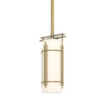 Paralline Mini Pendant - Modern Brass / Opal