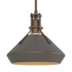 Henry Mini Chamfer Pendant - Bronze / Dark Smoke