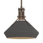 Henry Mini Chamfer Pendant - Bronze / Natural Iron