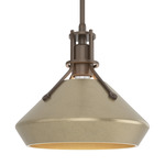 Henry Mini Chamfer Pendant - Bronze / Soft Gold