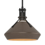 Henry Mini Chamfer Pendant - Black / Bronze