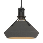 Henry Mini Chamfer Pendant - Black / Natural Iron