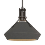 Henry Mini Chamfer Pendant - Oil Rubbed Bronze / Natural Iron