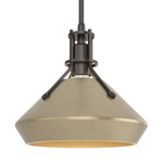 Henry Mini Chamfer Pendant - Oil Rubbed Bronze / Soft Gold