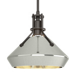 Henry Mini Chamfer Pendant - Oil Rubbed Bronze / Sterling