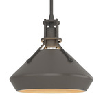 Henry Mini Chamfer Pendant - Natural Iron / Dark Smoke