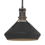 Henry Mini Chamfer Pendant - Natural Iron / Black