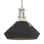 Henry Mini Chamfer Pendant - Vintage Platinum / Black