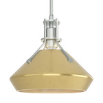 Henry Mini Chamfer Pendant - Vintage Platinum / Modern Brass