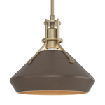 Henry Mini Chamfer Pendant - Soft Gold / Bronze