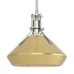 Henry Mini Chamfer Pendant - Sterling / Modern Brass