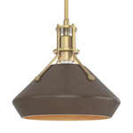 Henry Mini Chamfer Pendant - Modern Brass / Bronze