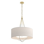 Loop Pendant - Modern Brass / Natural Anna