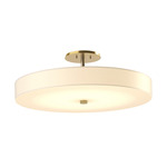 Disq Ceiling Light Fixture - Modern Brass / Spun Frost