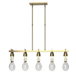 Apothecary Linear Pendant - Modern Brass / Clear