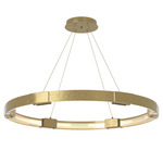 Aura Pendant - Modern Brass / Clear