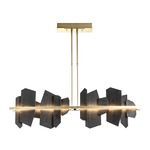 Ardesia Linear Pendant - Modern Brass / Vermont Slate