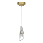 Luma Mini Pendant - Modern Brass / Crystal