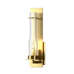 New Town Wall Sconce - Modern Brass / Seeded Clear