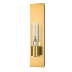 Pillar Wall Sconce - Modern Brass / Seeded Clear